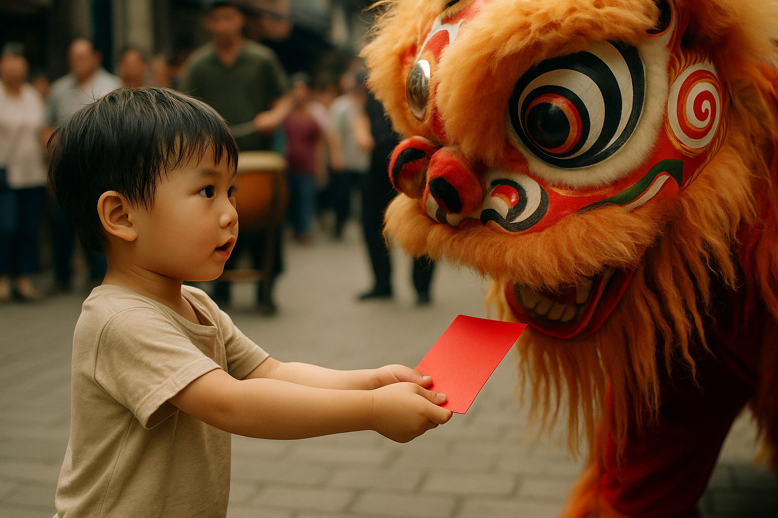 五歲那一年，我把的全部財富送給舞獅